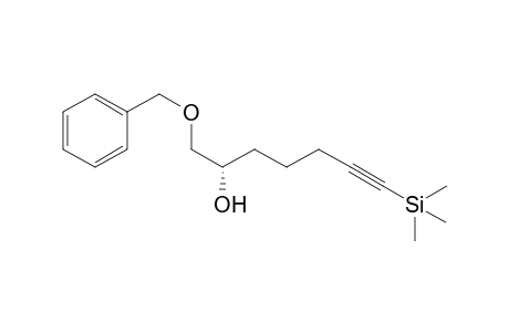 (S)-1-benzyloxy-7-(trimethylsilyl)hept-6-yn-2-ol