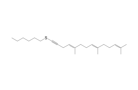 Hexyl 5,9,13-Trimethyl-4(E),8(E),12-tetradecatrien-1-ynyl Sulfide