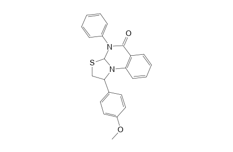 1-(p-METHOXYPHENYL)-4-PHENYL-1,2,3a,4-TETRAHYDRO-5H-THIAZOLO[3,2-a]QUINAZOLIN-5-ONE