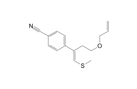 (E)-3-(4-Cyanophenyl)-4-(methylthio)but-3-en-1-yl allyl ether