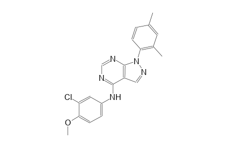1H-pyrazolo[3,4-d]pyrimidin-4-amine, N-(3-chloro-4-methoxyphenyl)-1-(2,4-dimethylphenyl)-