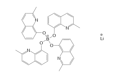 Lithium tetra(2-methyl-8-hydroxyquinolinato)boron