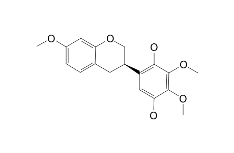 (3R)-COLUTEHYDROQUINONE;2',5'-DIHYDROXY-7,3',4'-TRIMETHOXYISOFLAVAN