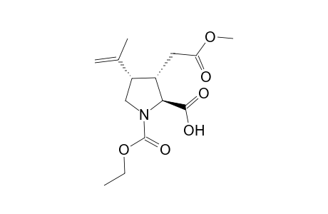 (2S,3S,4S)-4-Isopropenyl-3-methoxycarbonylmethyl-pyrrolidine-1,2-dicarboxylic acid 1-ethyl ester