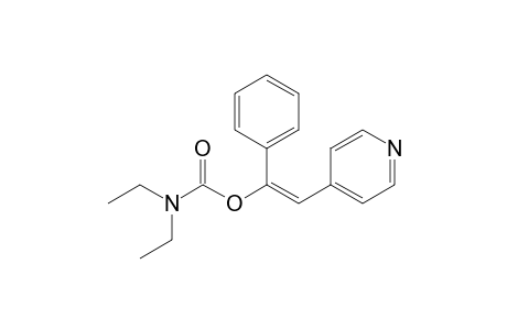 (E)-1-N,N-Diethylcarbamoyloxy-1-phenyl-2-(4"-pyridyl)ethene