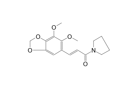pyrrolidine, 1-[(2E)-3-(6,7-dimethoxy-1,3-benzodioxol-5-yl)-1-oxo-2-propenyl]-