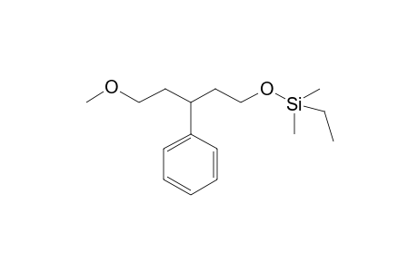 Ethyl[(5-methoxy-3-phenylpentyl)oxy]dimethylsilane