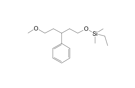 1-Methoxy-5-dimethyl(ethyl)silyloxy-3-phenylpentane