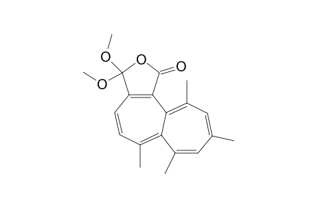 Heptaleno[1,2-c]furan-1(3H)-one, 3,3-dimethoxy-6,7,9,11-tetramethyl-, (.+-.)-