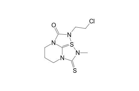 2-(2-Chloroethyl)-3-methyl-6,7-dihydro-5H-2a-thia(2a-S(IV))-2,3,4a,7a-tetraazacyclopent[cd]indene-1(2H)-one-4(3H)-thione