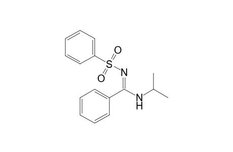 N-[(E)-(Isopropylamino)(phenyl)methylidene]benzenesulfonamide