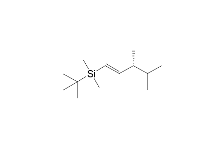 (-)-(3R,1E)-tert-Butyl-(3,4-dimethyl-pent-1-enyl)-dimethyl silane