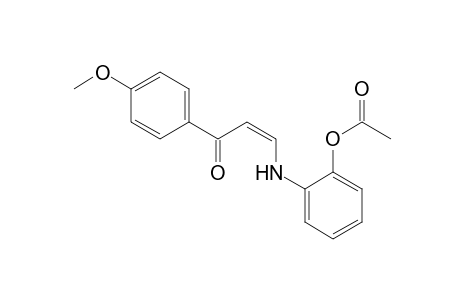 cis-3-(o-hydroxyanilino)-4'-methoxyacrylophenone, acetate (ester)