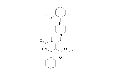 5-pyrimidinecarboxylic acid, 1,2,3,4-tetrahydro-6-[[4-(2-methoxyphenyl)-1-piperazinyl]methyl]-2-oxo-4-phenyl-, ethyl ester