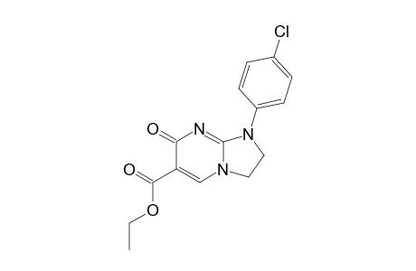ETHYL-1-(4-CHLOROPHENYL)-7(1H)-OXO-2,3-DIHYDROIMIDAZO-[1,2-A]-PYRIMIDINE-6-CARBOXYLATE