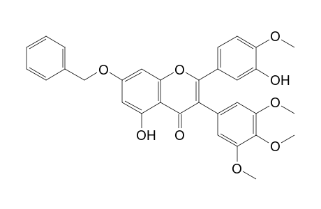 2-(4-methoxy-3-oxidanyl-phenyl)-5-oxidanyl-7-phenylmethoxy-3-(3,4,5-trimethoxyphenyl)chromen-4-one