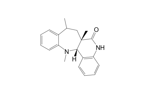 (5aR*,12aR*,7S*)-5a,7,12-Trimethyl-4,5a,6,7,12,12a-hexahydroquino[4,3-b][1]benzoazepin-5-one