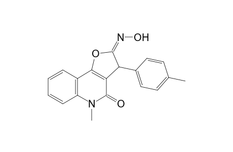 (E)-2-(Hydroxyimino)-5-methyl-3-p-tolyl-2,3-dihydrofuro[3,2-c]quinolin-4(5H)-one