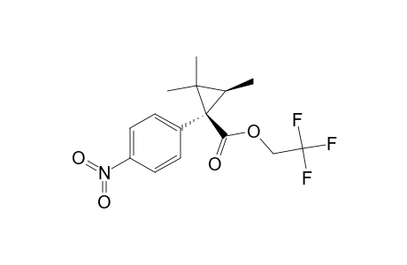 Cyclopropanecarboxylic acid, 2,2,3-trimethyl-1-(4-nitrophenyl)-, 2,2,2-trifluoroethyl ester, cis-(.+-.)-