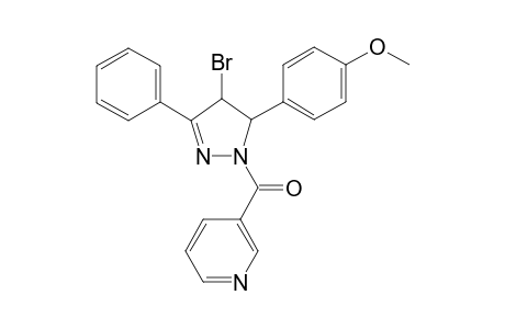 4-bromo-5-(p-anisyl)-3-phenyl-1-nicotinoyl-2-pyrazoline