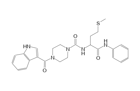 1-piperazinecarboxamide, 4-(1H-indol-3-ylcarbonyl)-N-[(1S)-3-(methylthio)-1-[(phenylamino)carbonyl]propyl]-