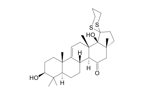 Spiro[1,3-dithian-2-20'-21'-hydroxyfernenol]