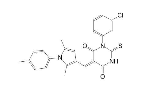 (5Z)-1-(3-chlorophenyl)-5-{[2,5-dimethyl-1-(4-methylphenyl)-1H-pyrrol-3-yl]methylene}-2-thioxodihydro-4,6(1H,5H)-pyrimidinedione