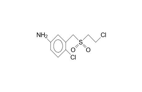 Benzenamine, 4-chloro-3-[[(2-chloroethyl)sulfonyl]methyl]-