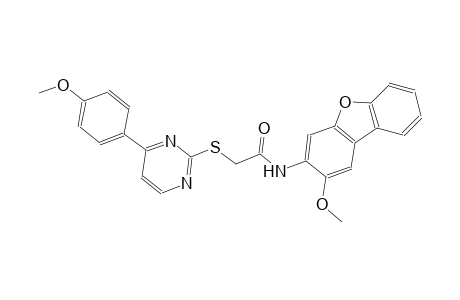 N-(2-methoxydibenzo[b,d]furan-3-yl)-2-{[4-(4-methoxyphenyl)-2-pyrimidinyl]sulfanyl}acetamide