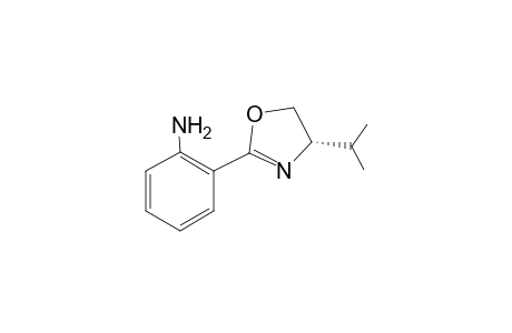 2-[(4S)-4-isopropyl-4,5-dihydrooxazol-2-yl]aniline