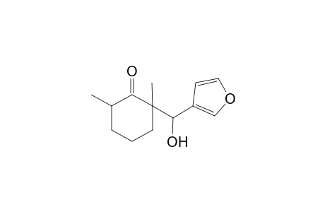 (2RS,6SR)-2-[(SR)-3-furylhydroxymethyl]-2,6-dimethylcyclohexanone