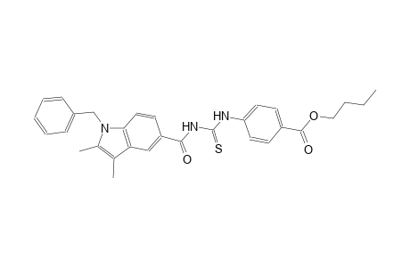 butyl 4-[({[(1-benzyl-2,3-dimethyl-1H-indol-5-yl)carbonyl]amino}carbothioyl)amino]benzoate