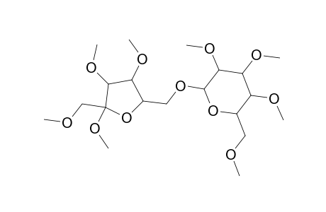 Methyl 1,3,4-tri-O-methyl-6-O-(2,3,4,6-tetra-O-methylhexopyranosyl)hex-2-ulofuranoside