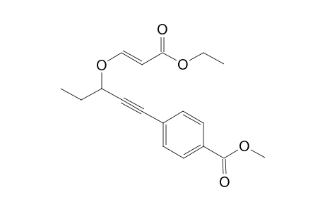 (E)-Methyl 4-(3-(3-ethoxy-3-oxoprop-1-enyloxy)pent-1-ynyl)-benzoate