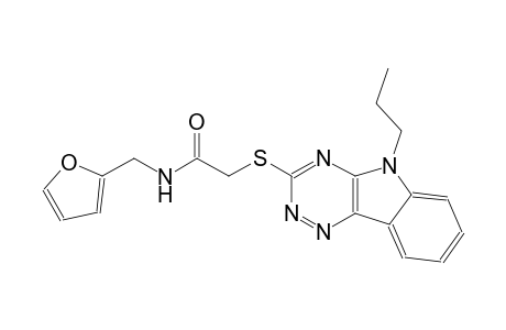 acetamide, N-(2-furanylmethyl)-2-[(5-propyl-5H-[1,2,4]triazino[5,6-b]indol-3-yl)thio]-