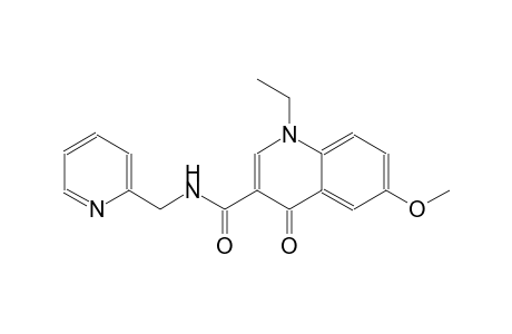 3-quinolinecarboxamide, 1-ethyl-1,4-dihydro-6-methoxy-4-oxo-N-(2-pyridinylmethyl)-