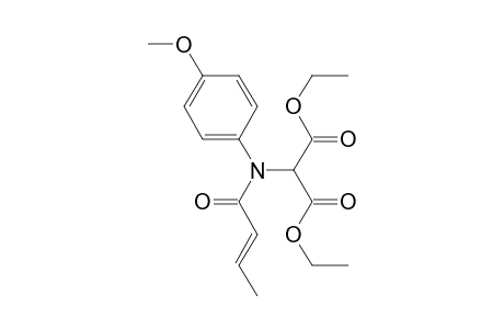 N-Crotonyl-N-(4-methoxyphenyl)-aminomalonic acid, diethyl ester