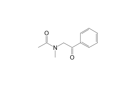 N-Methyl-N-phenacyl-acetamide