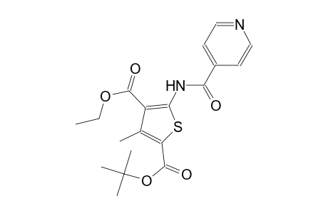 2-tert-butyl 4-ethyl 5-(isonicotinoylamino)-3-methyl-2,4-thiophenedicarboxylate