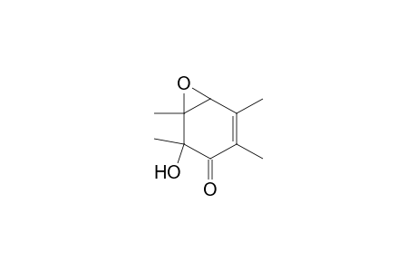 7-Oxabicyclo[4.1.0]hept-4-en-3-one, 2-hydroxy-1,2,4,5-tetramethyl-