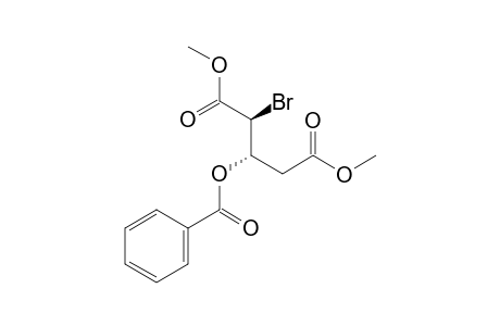 erythro-Dimethyl 2-bromo-3-benzoyloxyglutarate