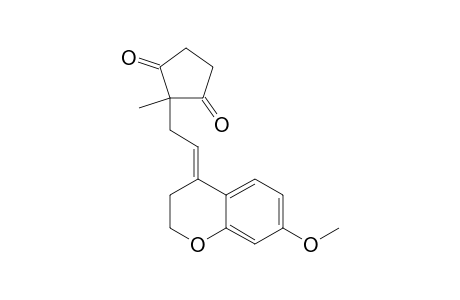 2-[2-(6-METHOXYCHROMAN-4-YLIDENE)-ETHYL]-2-METHYLCYClOPENTANE-1,3-DIONE