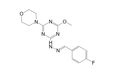 benzaldehyde, 4-fluoro-, [4-methoxy-6-(4-morpholinyl)-1,3,5-triazin-2-yl]hydrazone