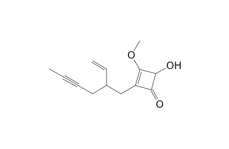 2-Ethenyl-4-hexynyl-4-hydroxy-3-methoxy-2-cyclobuten-1-one