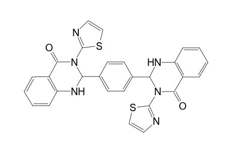 2,3-Dihydro-2-{4-[1,2,3,4-tetrahydro-4-oxo-3-(thiazol-2-yl)quinazolin-2-yl]phenyl}-3-(thiazol-2-yl)quinazolin-4(1H)-one
