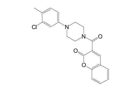 3-[4-(3-Chloranyl-4-methyl-phenyl)piperazin-1-yl]carbonylchromen-2-one