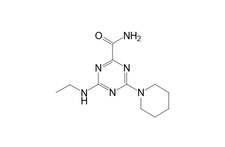 4-(ethylamino)-6-(1-piperidinyl)-1,3,5-triazine-2-carboxamide