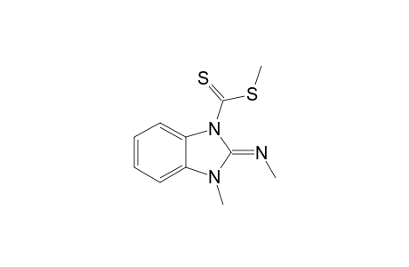 (E)-3-METHYL-2-METHYLIMINO-2,3-DIHYDROBENZIMIDAZOLE-1-CARBODITHIOIC-ACID-METHYLESTER