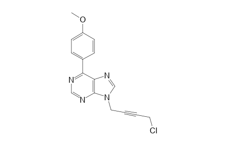 N9-[4'-CHLORO-2'-BUTYNYL-1'-YL]-6-(4-METHOXYPHENYL)-PURINE