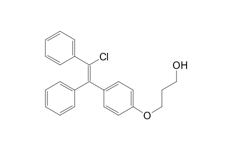 1-Propanol, 3-[4-(2-chloro-1,2-diphenylethenyl)phenoxy]-, (Z)-